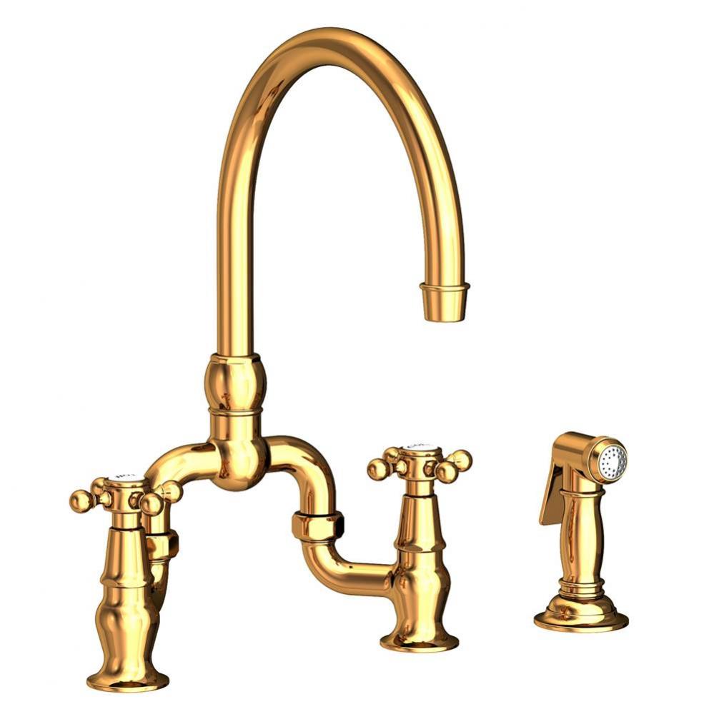 Kitchen Bridge Faucet with Side Spray