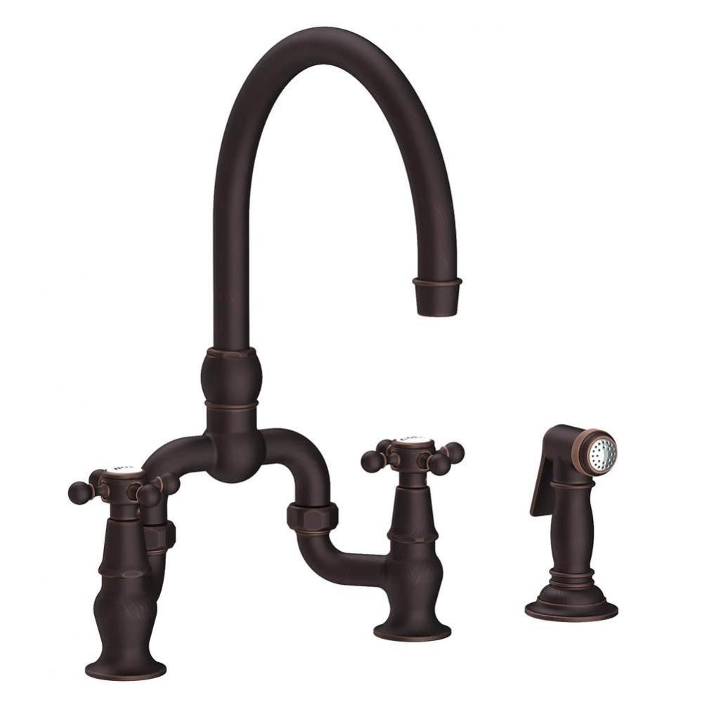 Kitchen Bridge Faucet with Side Spray