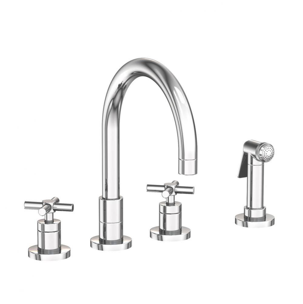 East Linear Kitchen Faucet with Side Spray