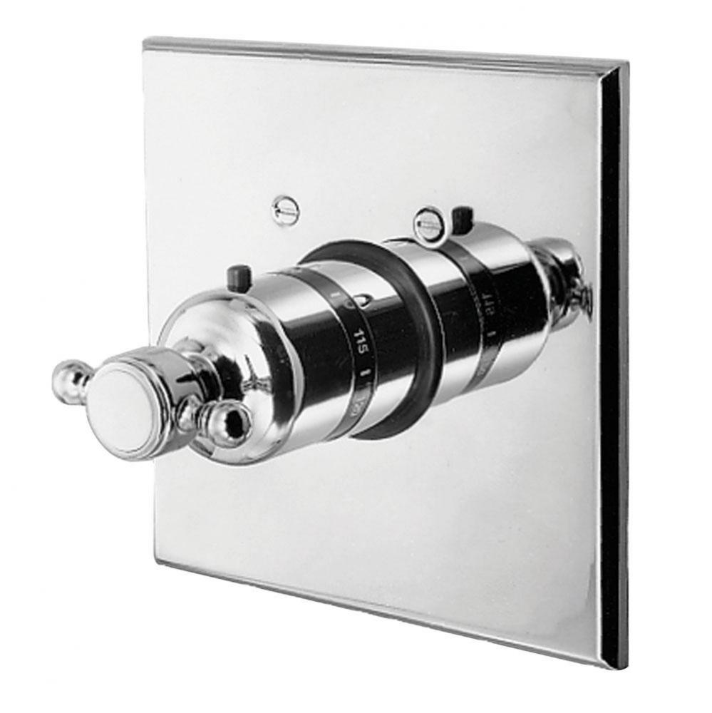 3/4'' Square Thermostatic Trim Plate with Handle