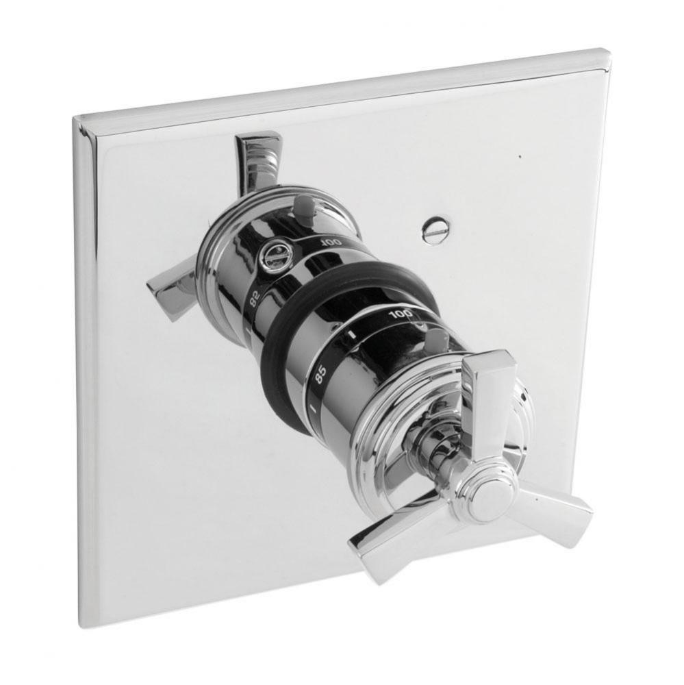 3/4'' Square Thermostatic Trim Plate with Handle