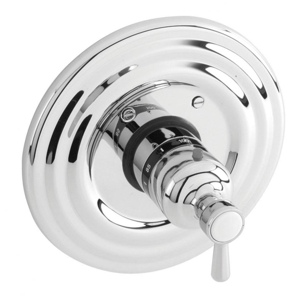 3/4'' Round Thermostatic Trim Plate With Handle