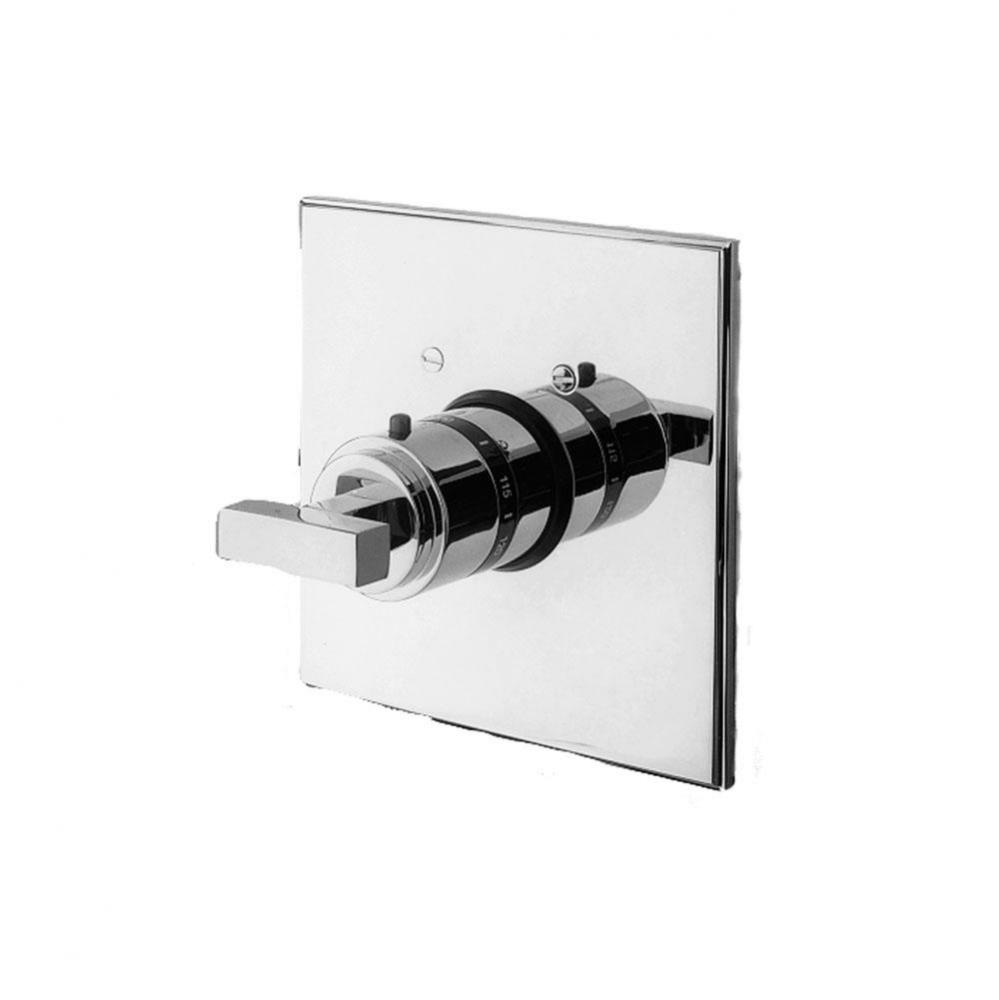 3/4'' Square Thermostatic Trim Plate With Handle