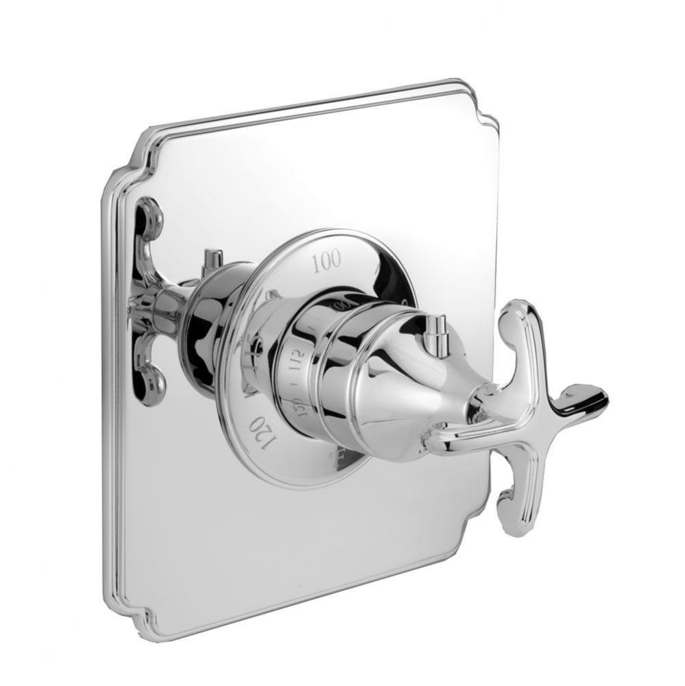3/4'' Square Thermostatic Trim Plate With Handle