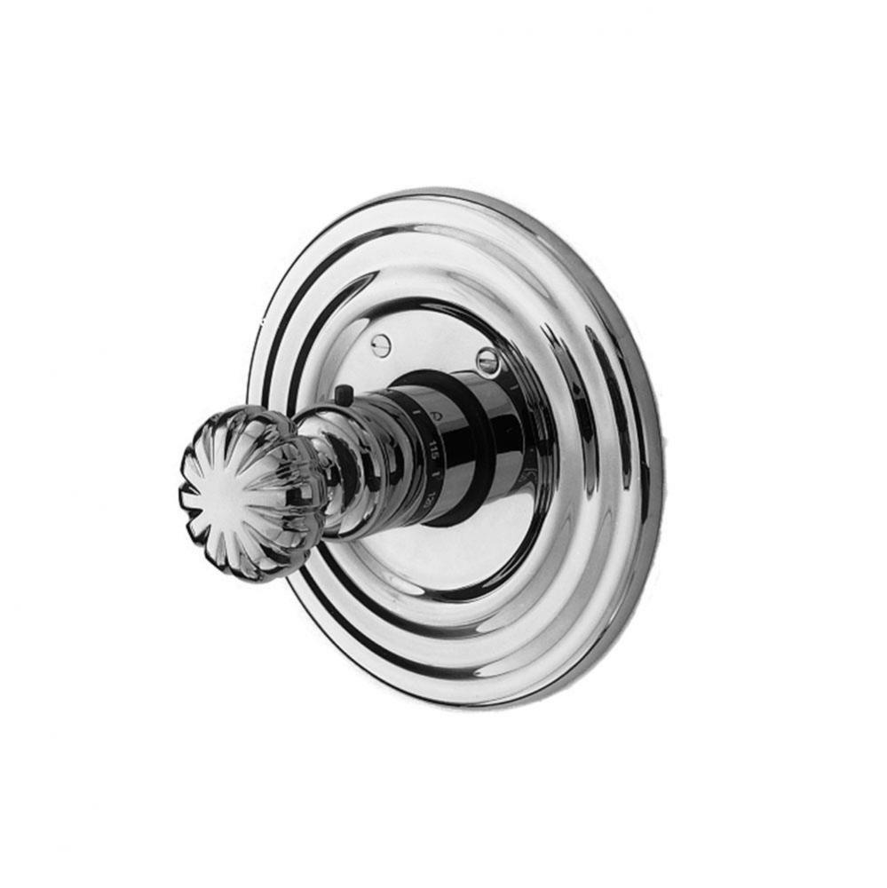 Alexandria 3/4'' Round Thermostatic Trim Plate with Handle