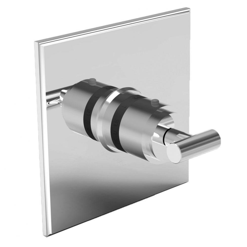 Square Thermostatic Trim Plate with Handle