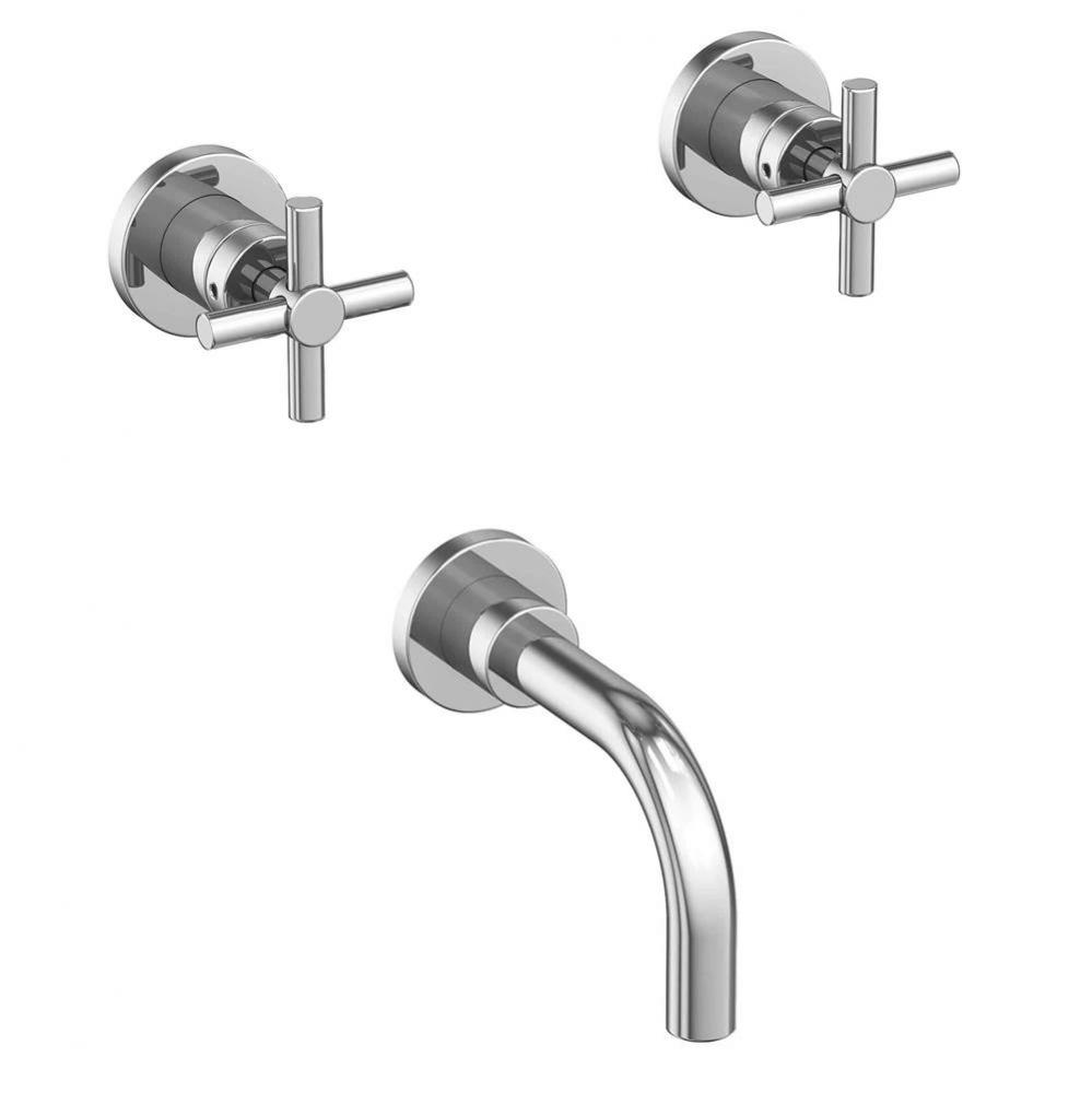 East Linear Wall Mount Tub Faucet