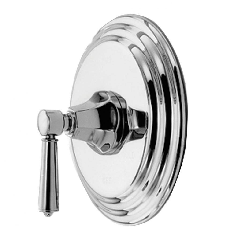 Metropole Balanced Pressure Shower Trim Plate with Handle. Less showerhead, arm and flange.