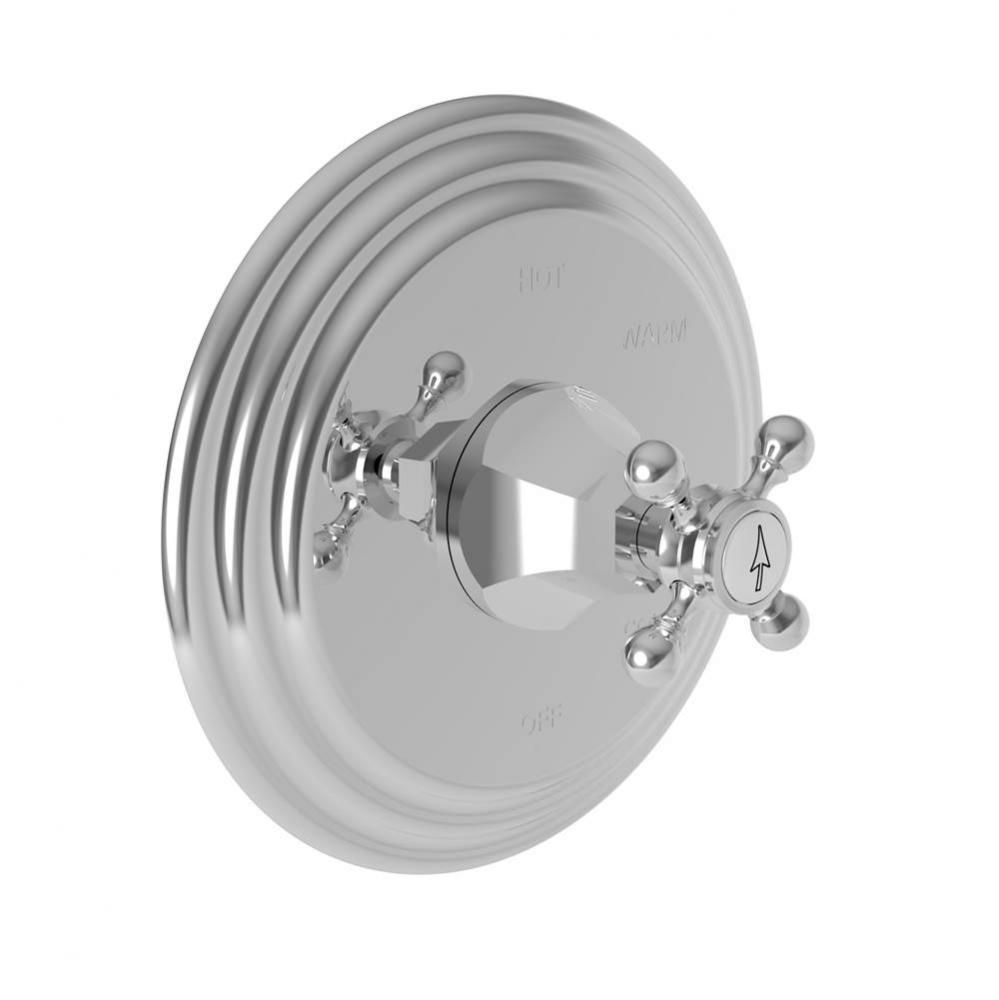 Metropole Balanced Pressure Shower Trim Plate with Handle. Less showerhead, arm and flange.