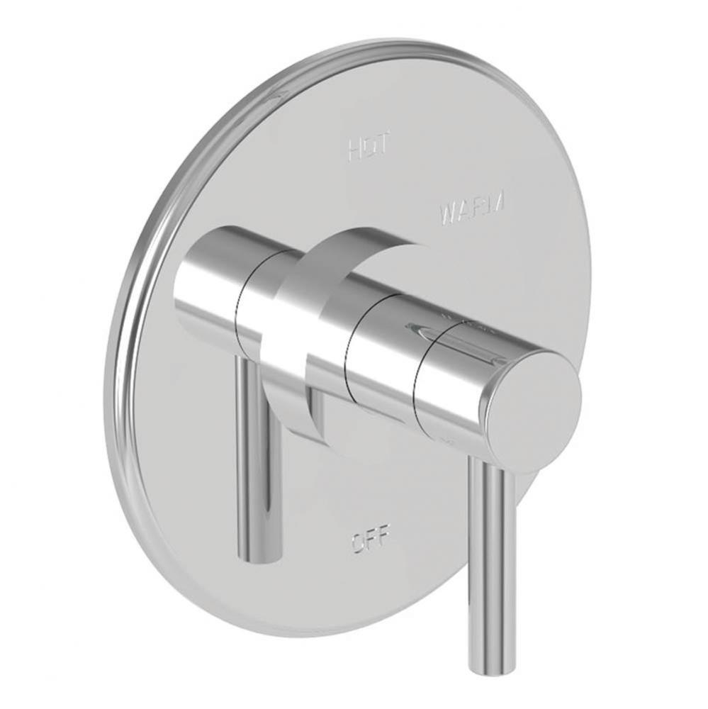 East Linear Balanced Pressure Shower Trim Plate with Handle. Less showerhead, arm and flange.