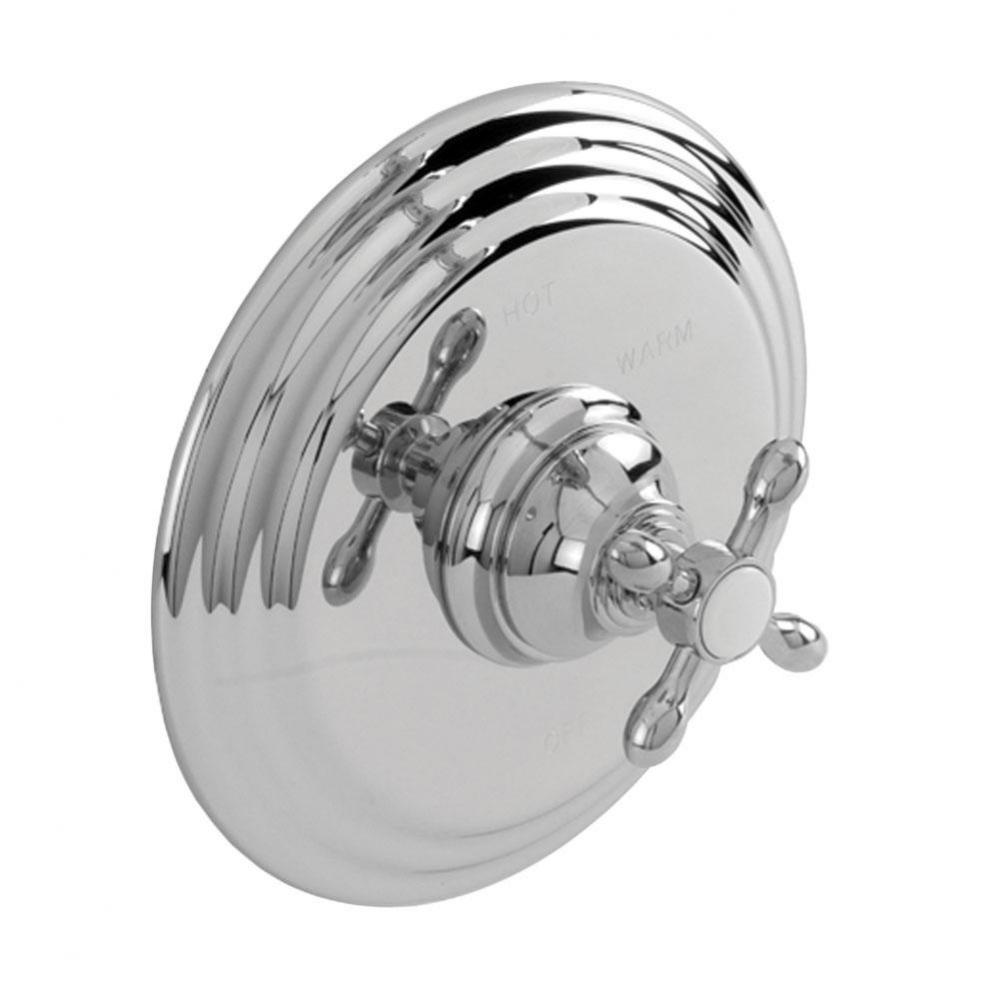 Balanced Pressure Shower Trim Plate with Handle. Less showerhead, arm and flange.