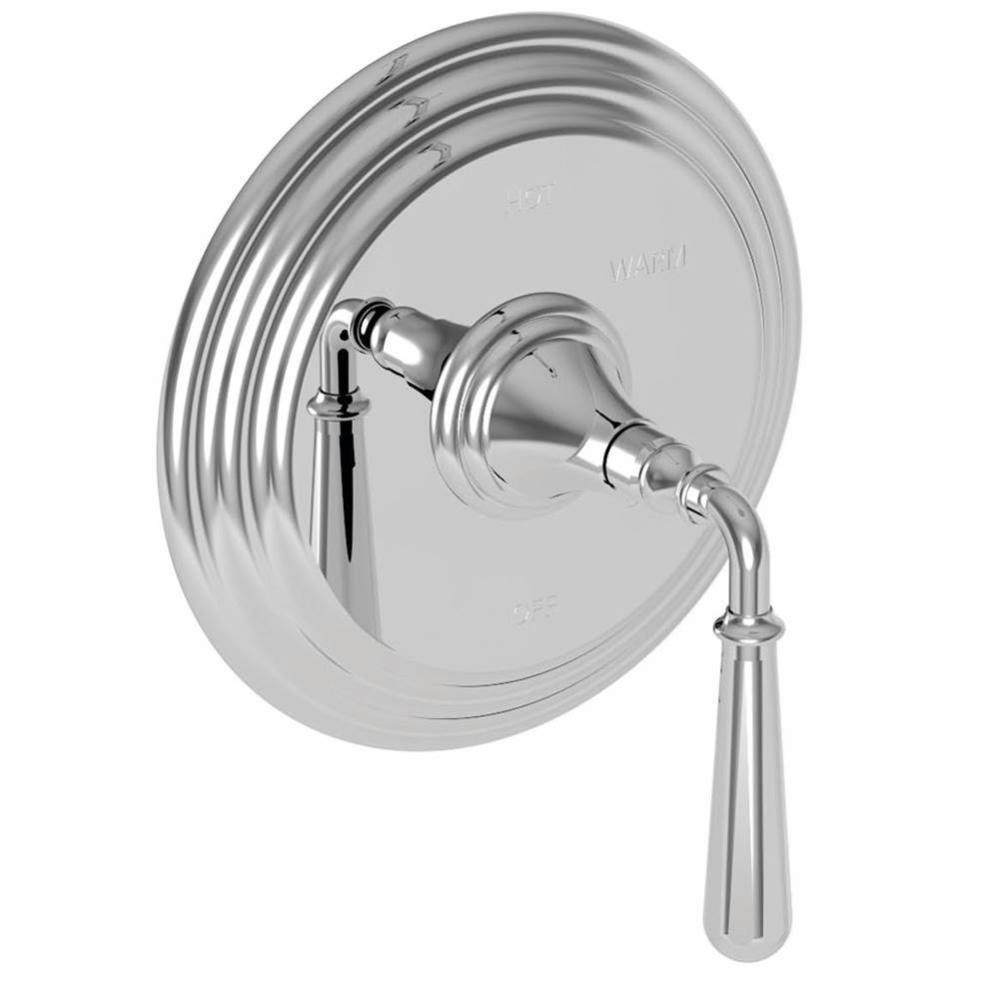 Bevelle Balanced Pressure Shower Trim Plate with Handle. Less showerhead, arm and flange.