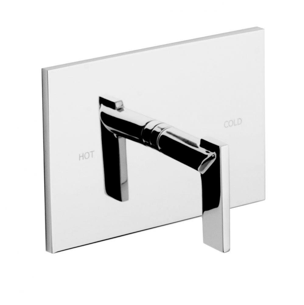 Metro Balanced Pressure Shower Trim Plate with Handle. Less showerhead, arm and flange.