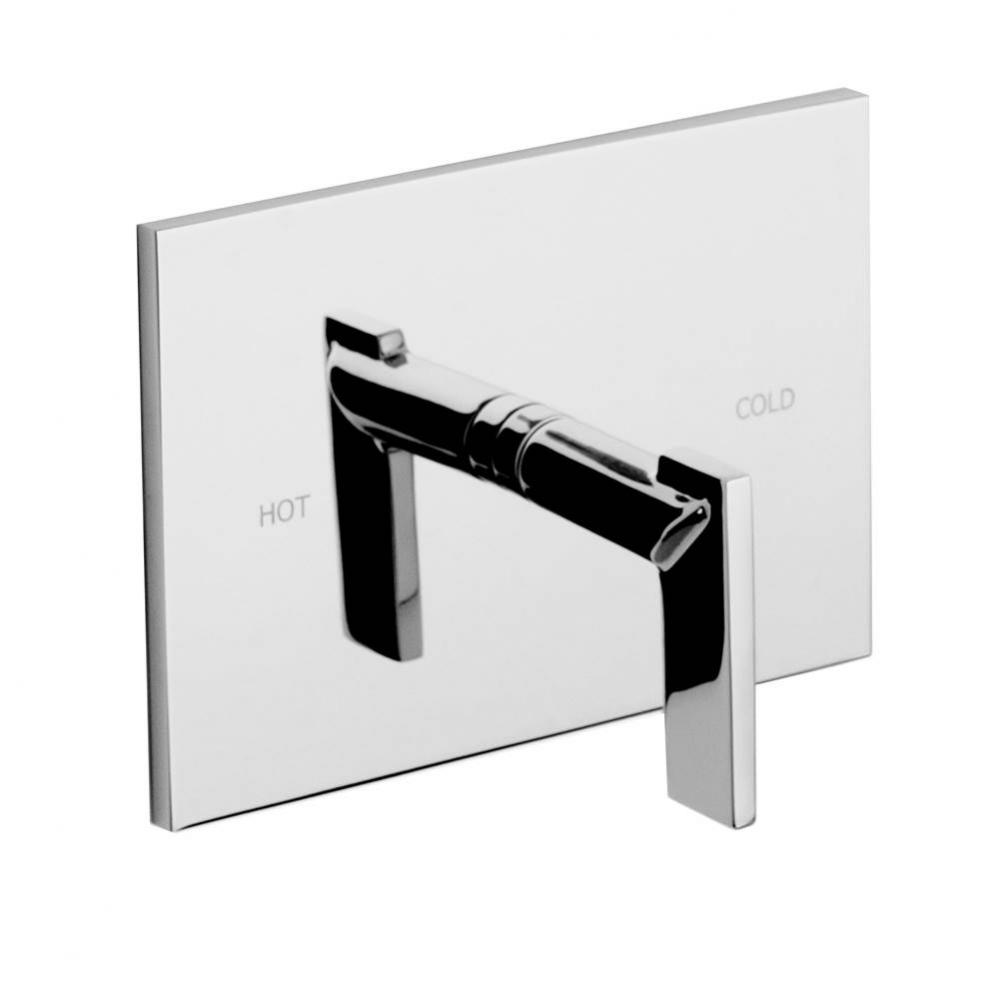 Metro Balanced Pressure Shower Trim Plate with Handle. Less showerhead, arm and flange.