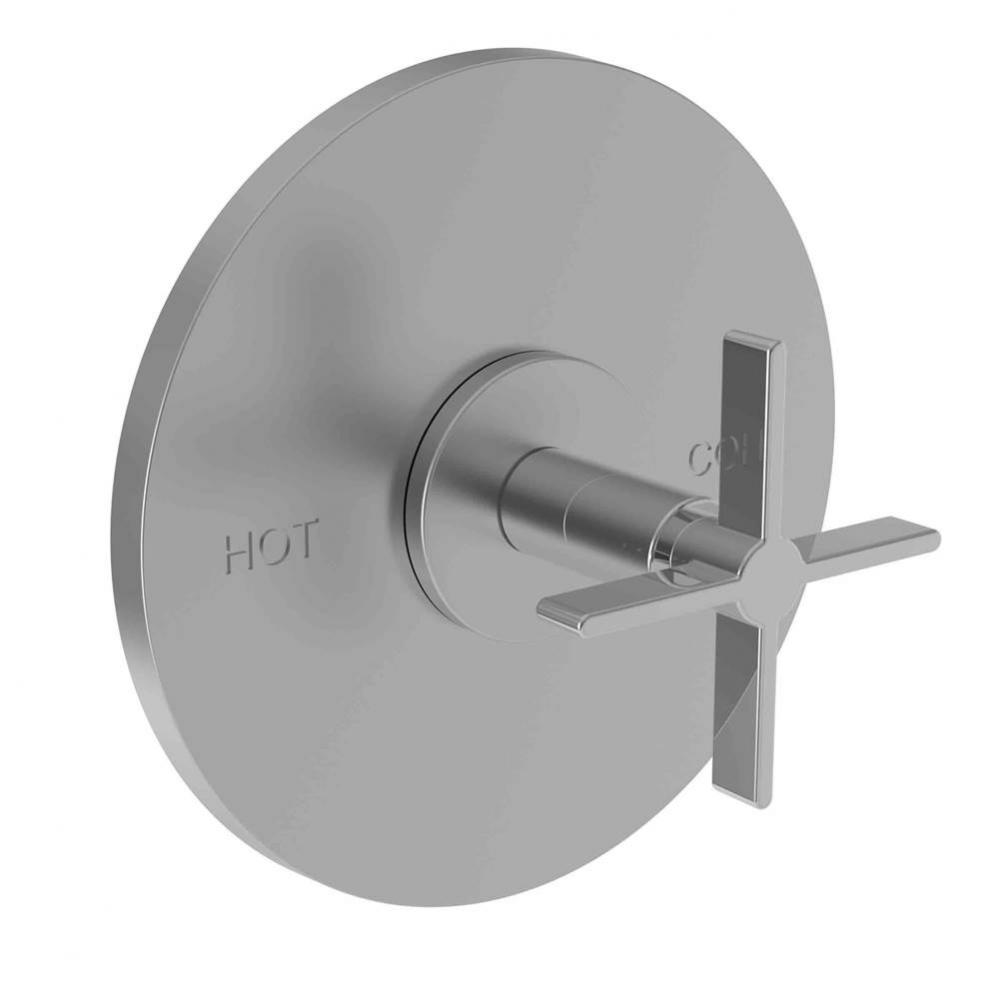 Tolmin Balanced Pressure Shower Trim Plate with Handle. Less showerhead, arm and flange.