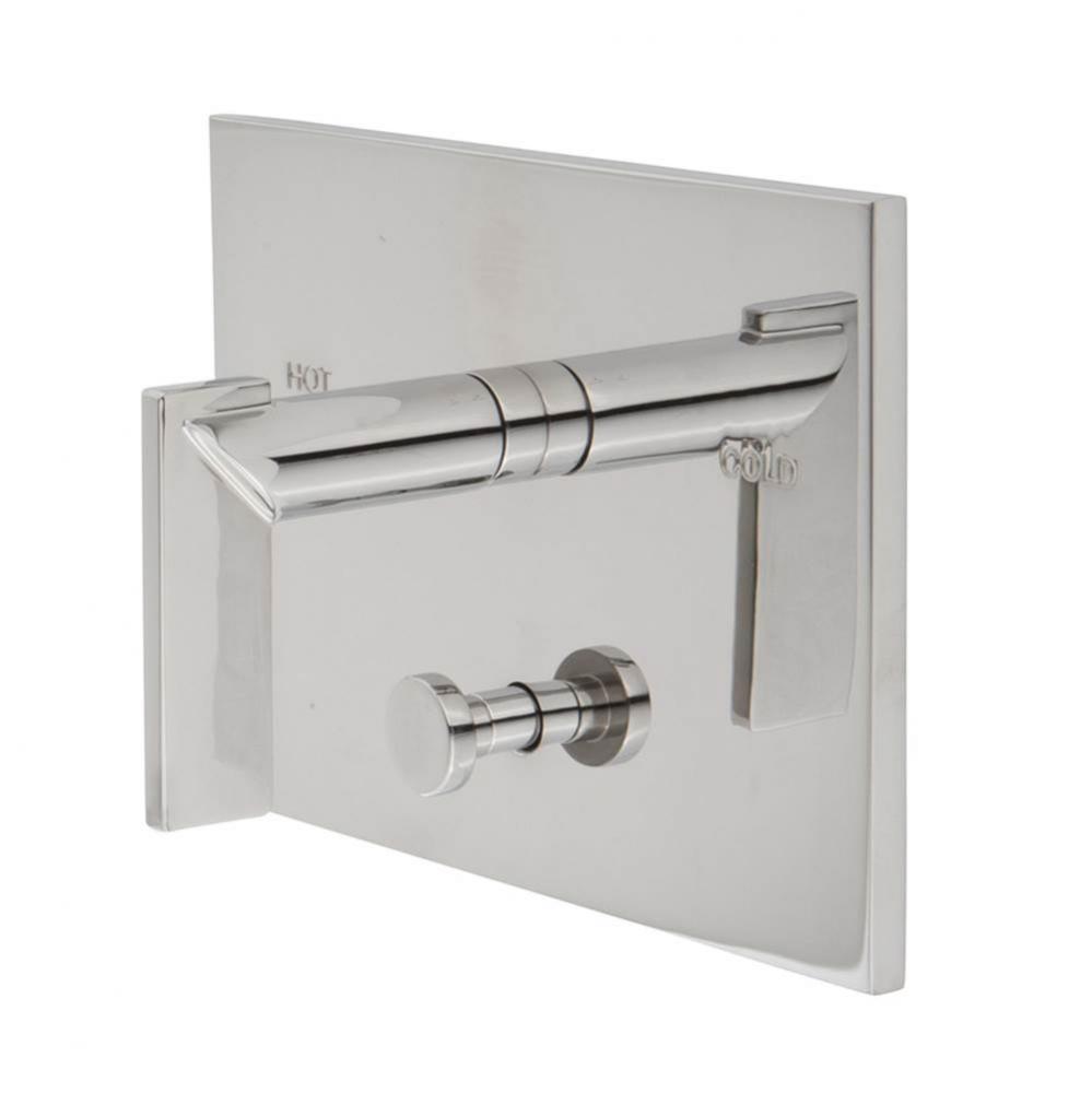 Metro Balanced Pressure Tub & Shower Diverter Plate with Handle