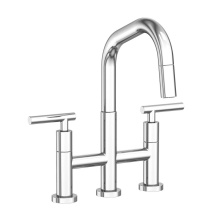 Newport Brass 1400-5463-26 - East Square® Kitchen Bridge Pull-Down Faucet