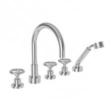 Newport Brass 3-2927/65 - Roman Tub Faucet with Hand Shower