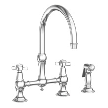 Newport Brass 9456-26 - Fairfield Kitchen Bridge Faucet with Side Spray
