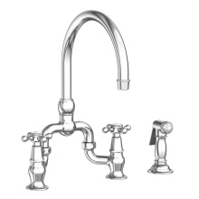 Newport Brass 9460-26 - Chesterfield® Kitchen Bridge Faucet with Side Spray
