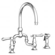 Newport Brass 9459/26 - Kitchen Bridge Faucet with Side Spray