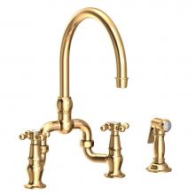 Newport Brass 9460/03N - Kitchen Bridge Faucet with Side Spray