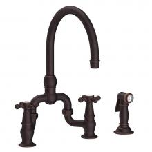 Newport Brass 9460/VB - Kitchen Bridge Faucet with Side Spray