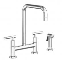 Newport Brass 1400-5413/26 - Kitchen Bridge Faucet with Side Spray