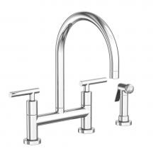 Newport Brass 1500-5413/26 - Kitchen Bridge Faucet with Side Spray