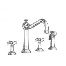 Newport Brass 2470-5432/26 - Jacobean Kitchen Faucet with Side Spray