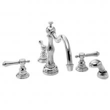 Newport Brass 3-1037/26 - Chesterfield  Roman Tub Faucet with Hand Shower