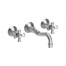 Newport Brass 3-2461/26 - Jacobean Wall Mount Lavatory Faucet