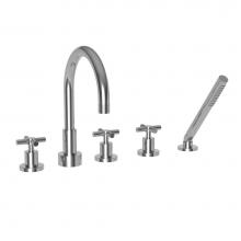 Newport Brass 3-3307/26 - Muncy Roman Tub Faucet with Hand Shower