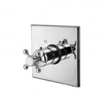 Newport Brass 3-924TS/26 - Square Thermostatic Trim Plate with Handle