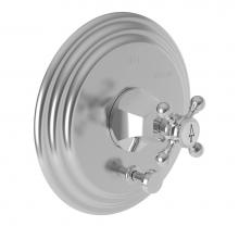 Newport Brass 5-1222BP/26 - Metropole Balanced Pressure Tub & Shower Diverter Plate with Handle