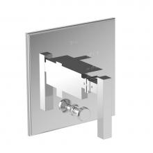 Newport Brass 5-2022BP/26 - Cube 2 Balanced Pressure Tub & Shower Diverter Plate with Handle