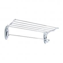 Ginger 2743-24/PC - 24'' Hotel Shelf with Towel Bar