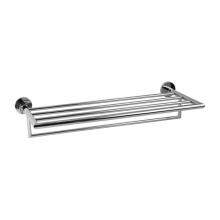 Ginger XX43S-24/PC - 24'' Hotel Shelf Frame with Towel Bar