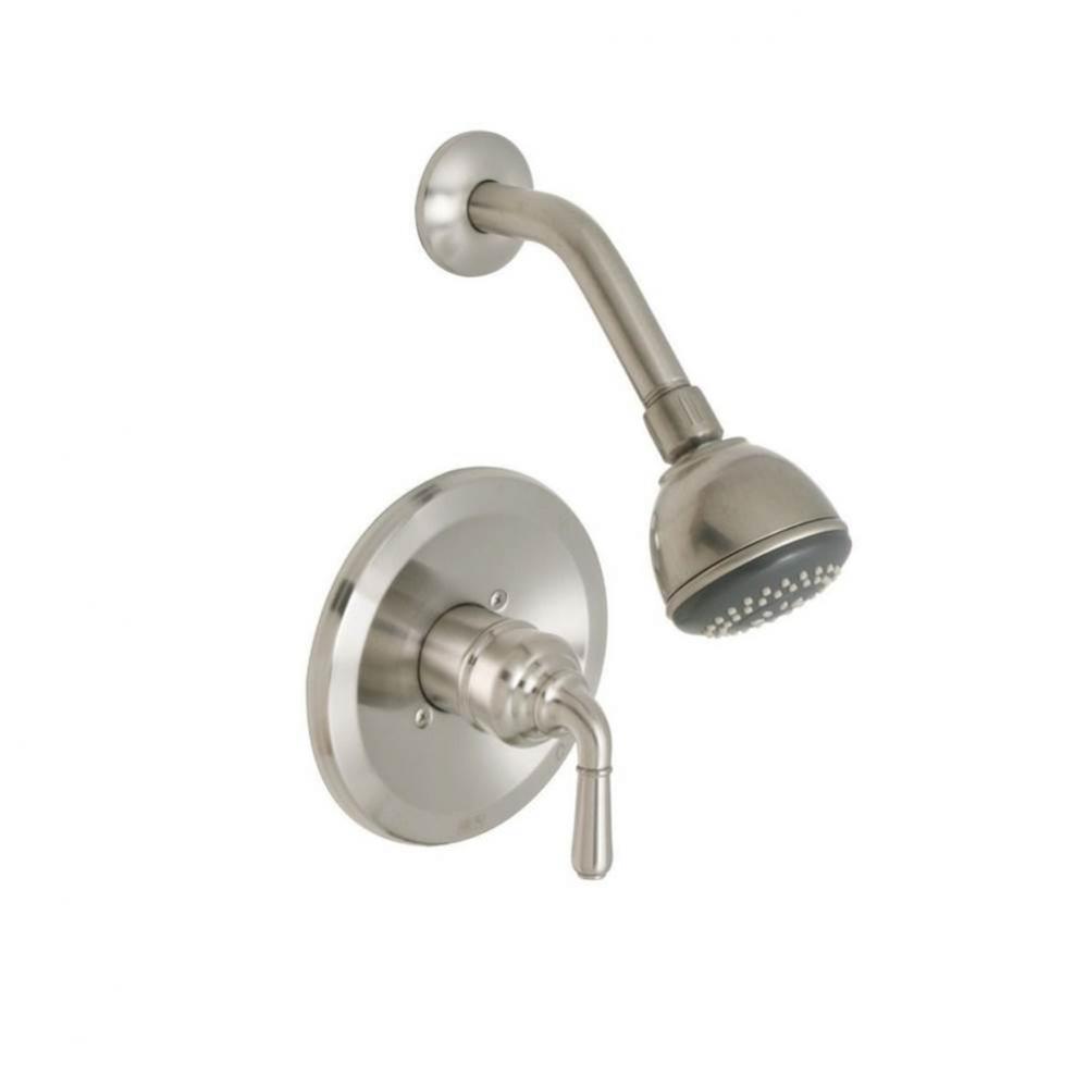 Retro. Slide Bar Shower Set, Satin Nickel