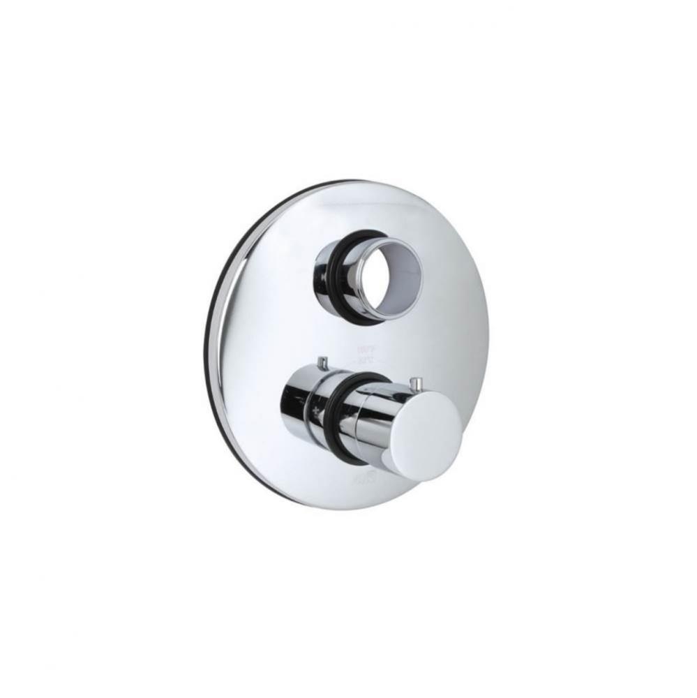 Round Thermostatic Valve Faceplate Trim(Include Thermostatic Handle),Chrome
