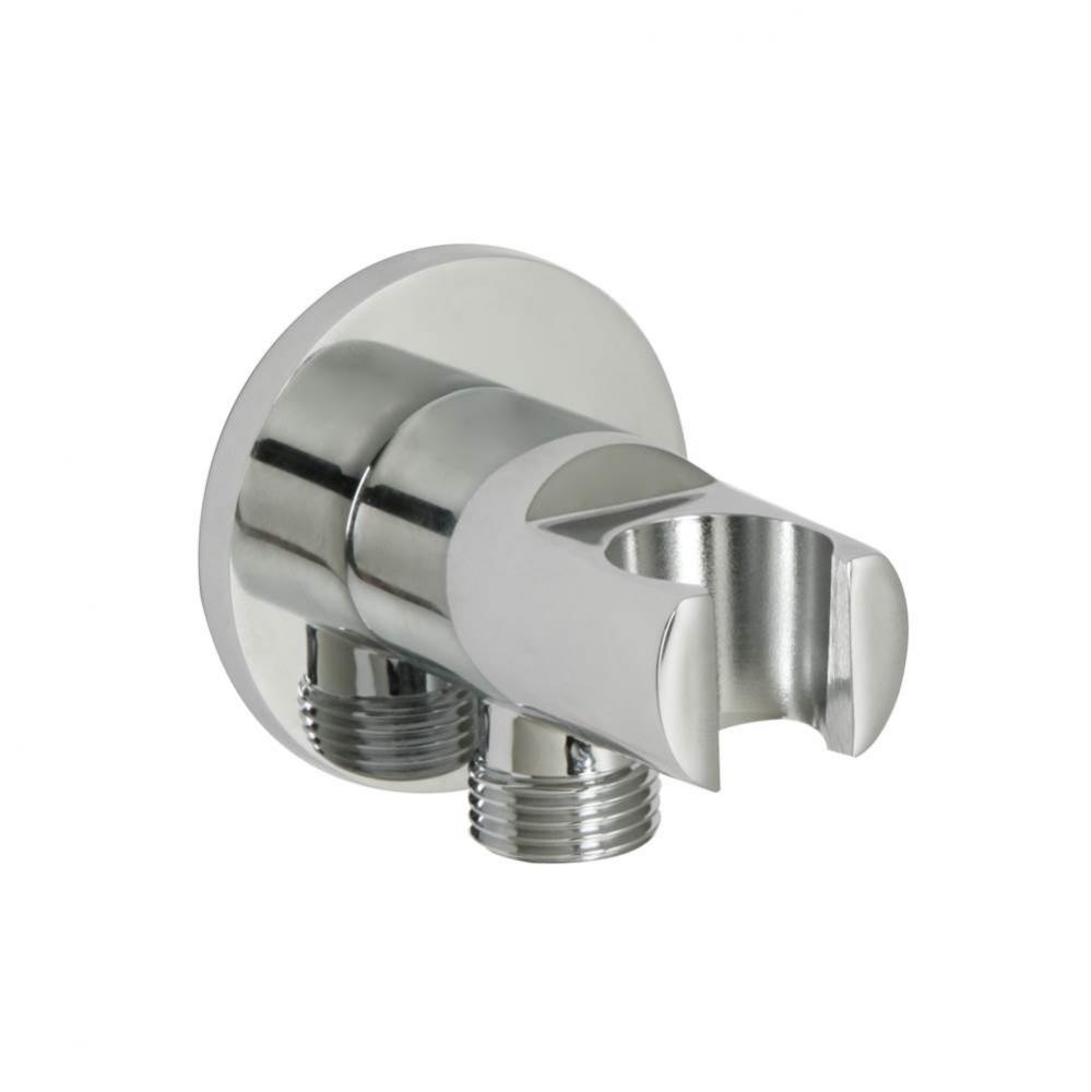 Round Style Supply Elbow / Holder, Chrome