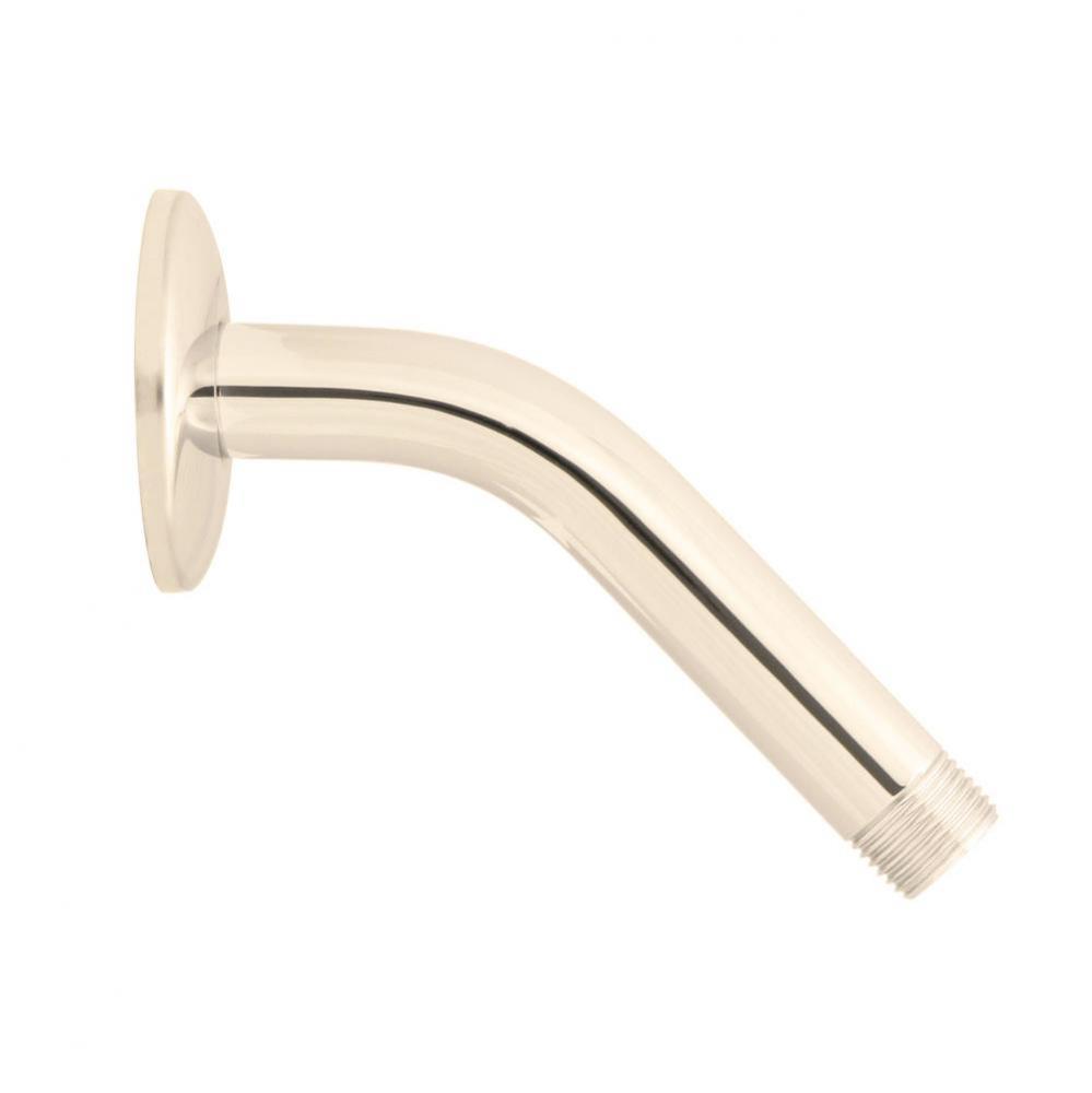 6'' Shower Arm W/Flange, Polished Nickel PVD