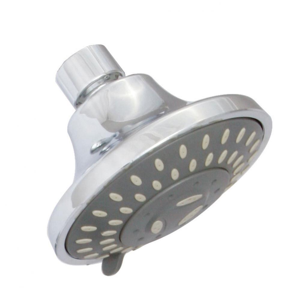 Massage Showerhead, 3 Settings, ABS, Chrome