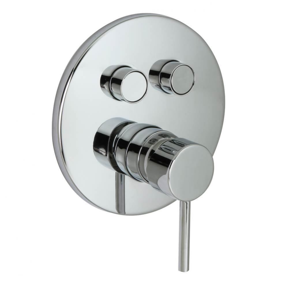 Contemporary Styled Two Button Shower Trim- Chrome