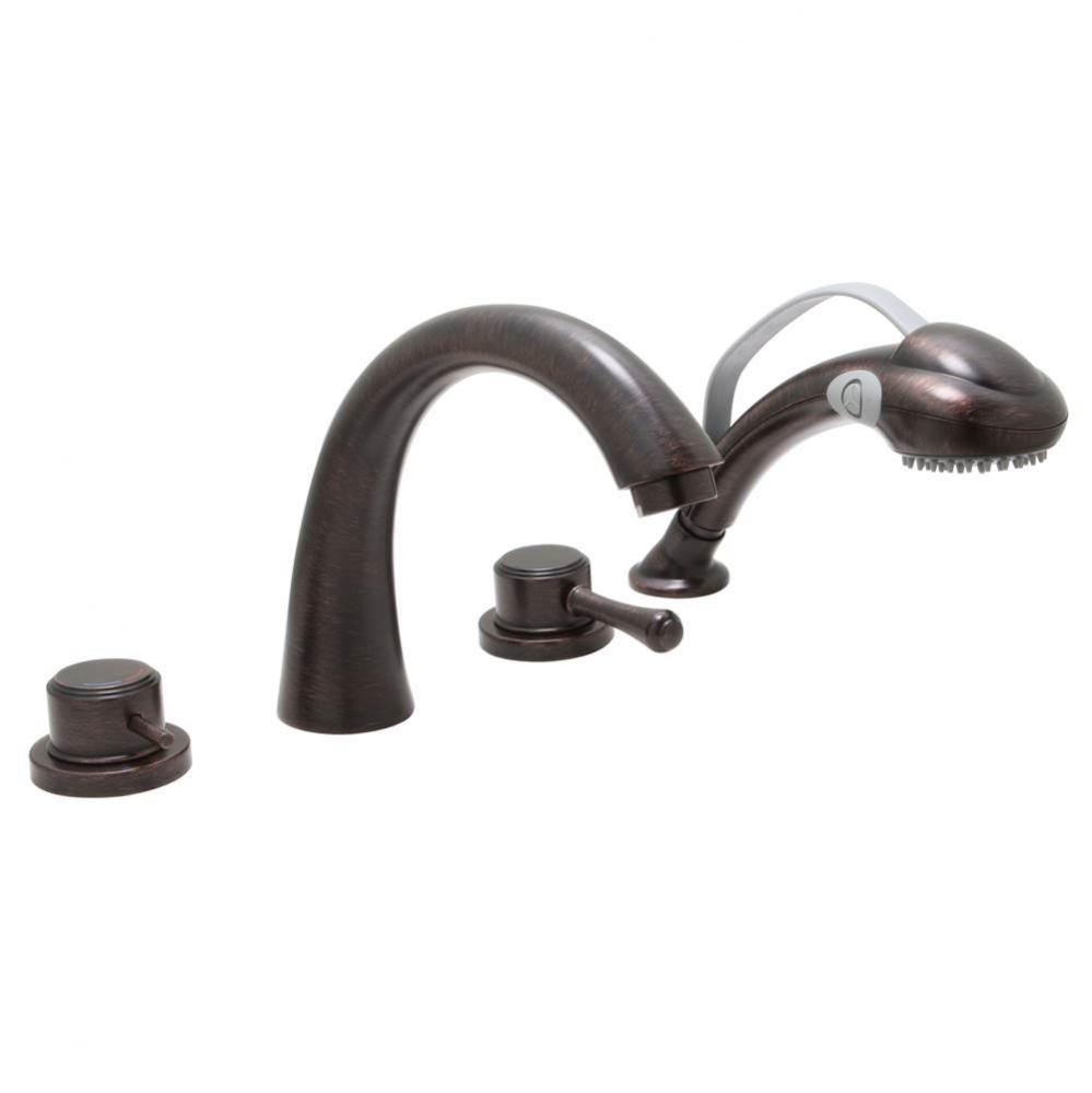 4-Pc Roman Tub Filler, Antique Bronze