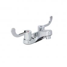 Huntington Brass W4310501 - Reliaflow 4'' Center Set Lavatory Faucet W/ Blade Handles W/O Pop-Up, Chrome