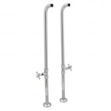 Huntington Brass P0554101 - Sherington Classic Free Standing Heavy Supply Lines With Stop Valves