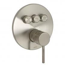 Huntington Brass P3322102 - Contemporary Styled Three Button Shower Trim- Satin Nickel