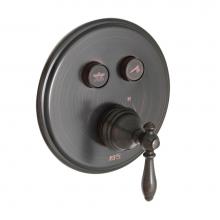 Huntington Brass P3822103 - Classic Styled Two Button Shower Trim- Antique Bronze