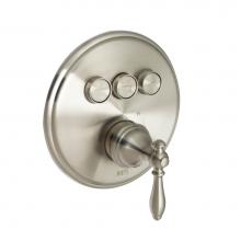 Huntington Brass P3922102 - Classic Styled Three Button Shower Trim- Satin Nickel